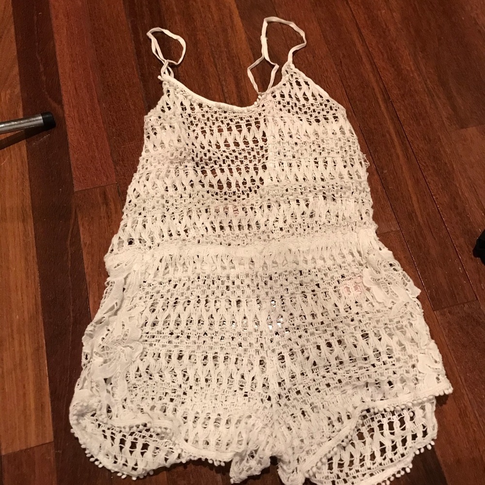 Netted romper